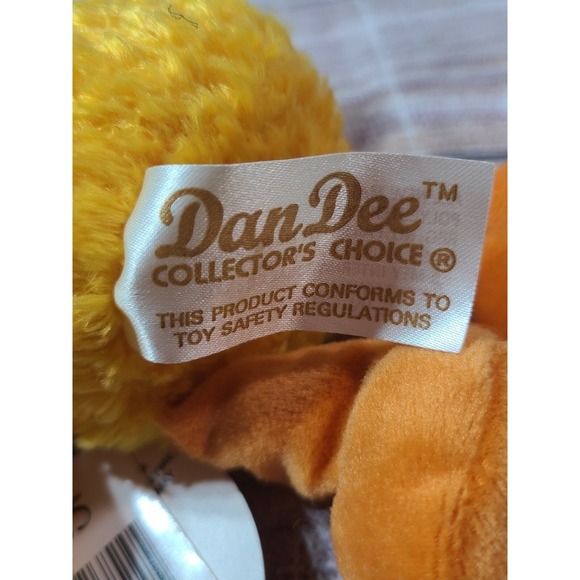 Dan Dee Squeeze and Talk Old MacDonald Plush Davey Duck Stuffed Animal Yellow 8" - Picture 4 of 4